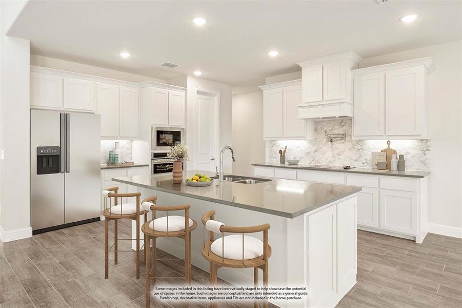 Furnished interior view inside a new home in Sunrise at Garden Valley, Waxahachie (Image 14).