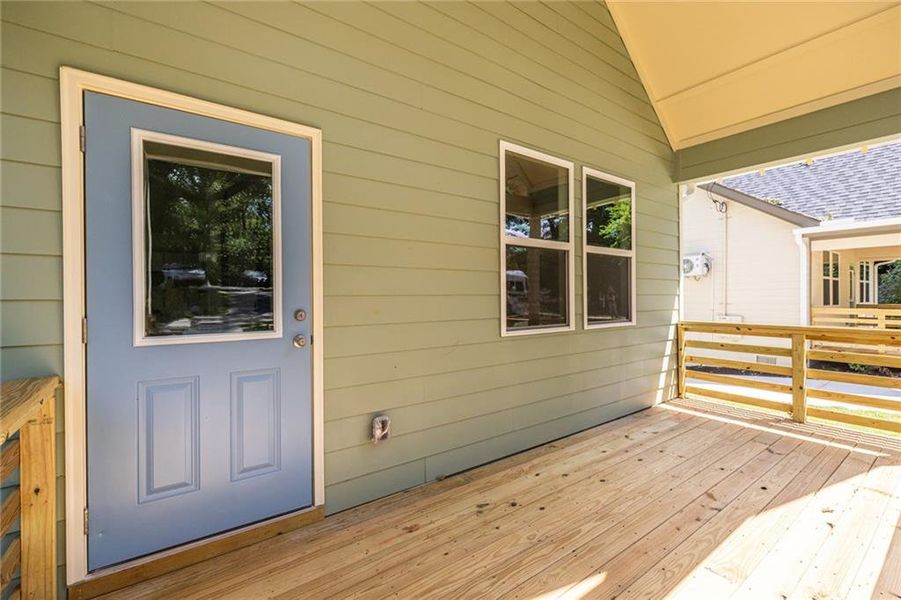 Exterior details and patio area of a home in , Atlanta (Image 24).