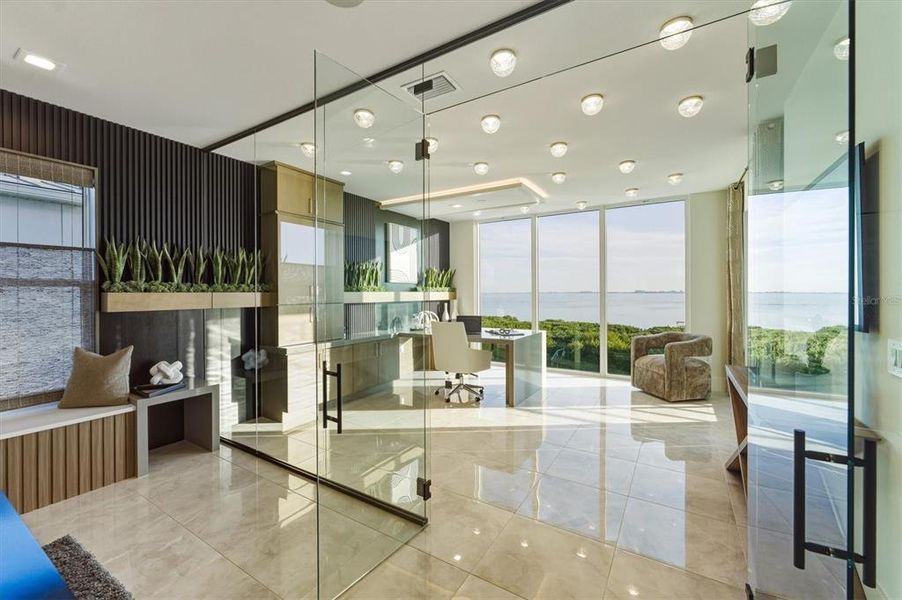 Furnished interior view inside a new home in Legends Bay, Bradenton (Image 87).