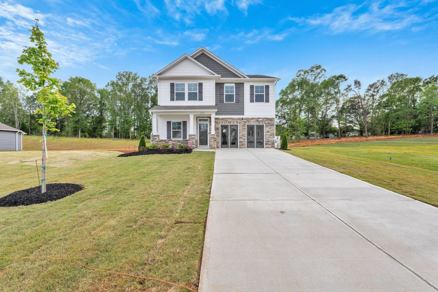 Representative exterior photo of a completed home built from the Benton II by Great Southern Homes in Springwood Grove, Central, SC (Image 28).