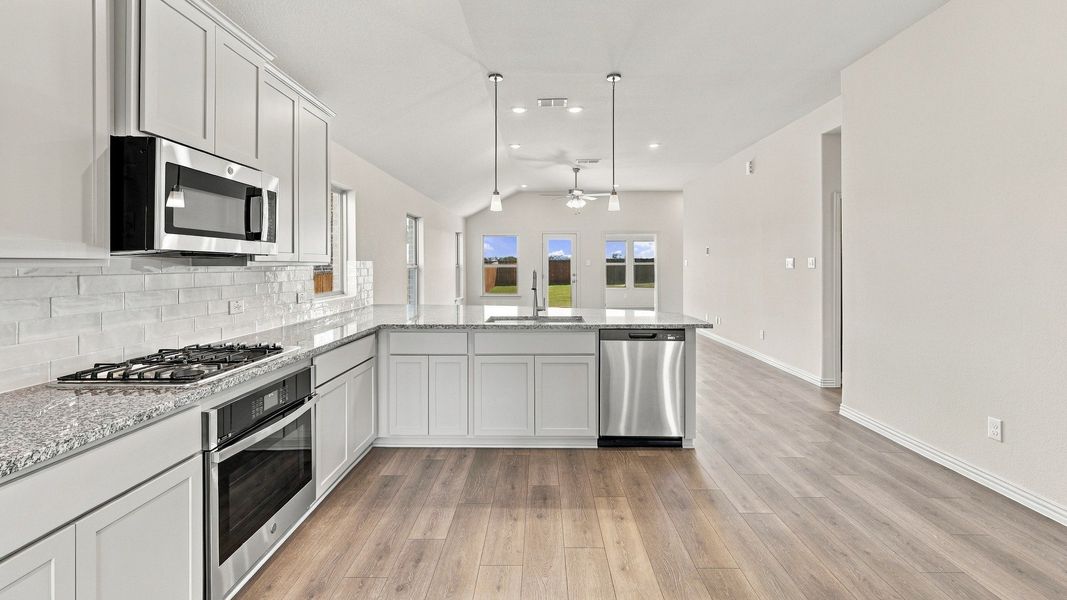Furnished interior view inside a new home in The Oaks, Red Oak (Image 29).