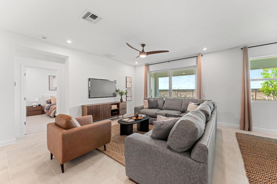 Furnished interior view inside a new home in Tradition - Cadence, Port St. Lucie (Image 3).