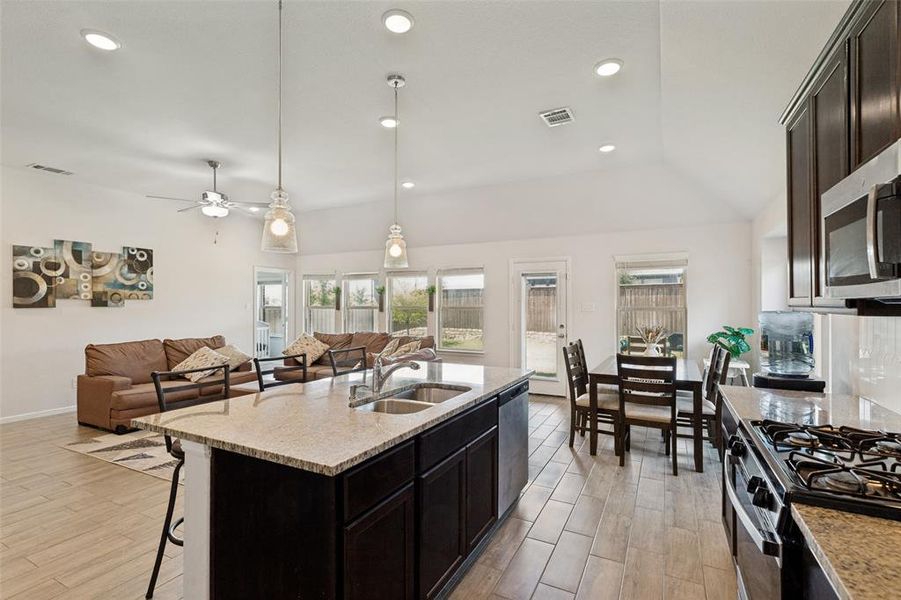 Furnished interior view inside a new home in Light Farms - Sweetwater, Celina (Image 23). Furnished interior view inside a new home in Light Farms - Sweetwater, Celina (Image 23).