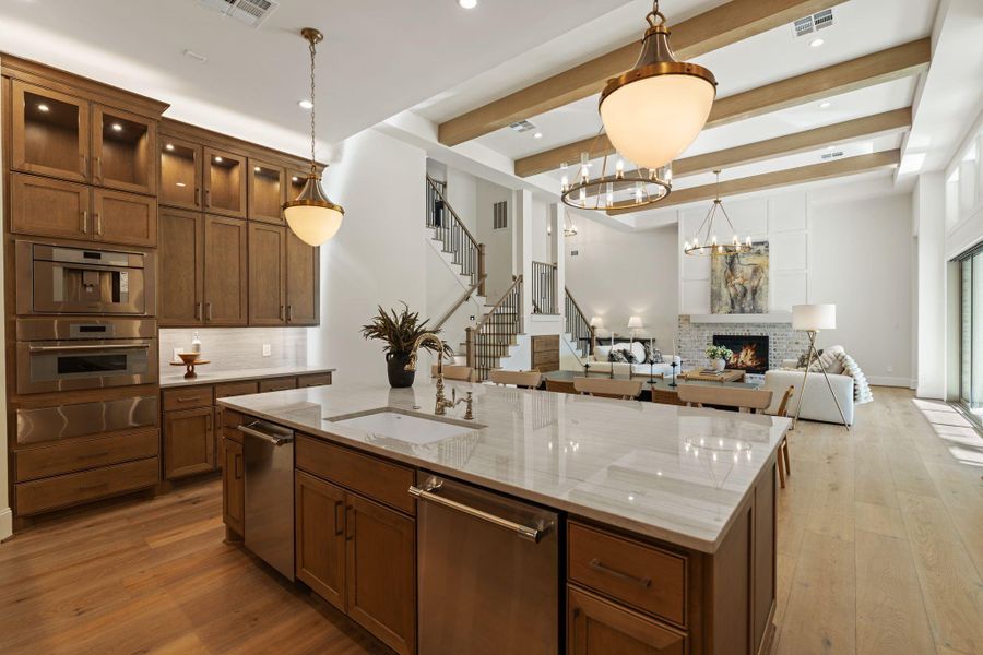 Furnished interior view inside a new home in , Houston (Image 9).