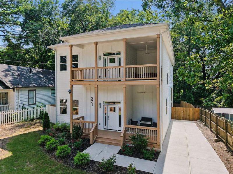 Exterior details and patio area of a home in , Atlanta (Image 20). Exterior details and patio area of a home in , Atlanta (Image 20).