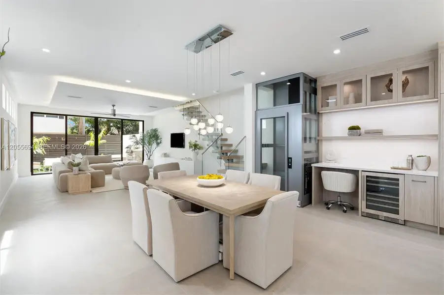 Furnished interior view inside a new home in , Fort Lauderdale (Image 75).