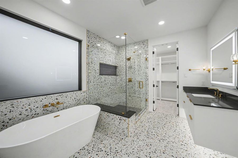 Furnished interior view inside a new home in , Dallas (Image 14).