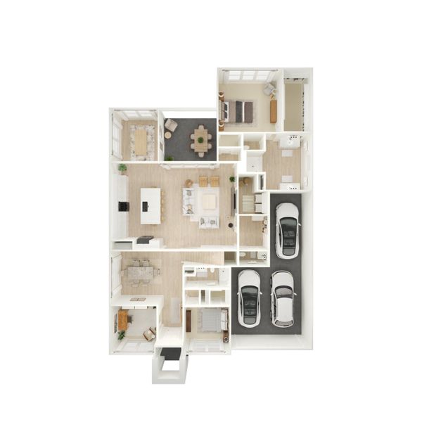2D floor plan layout for the Mykonos by K. Hovnanian® Homes in Monterra, Rockwall, TX (Image 4). 2D floor plan layout for the Mykonos by K. Hovnanian® Homes in Monterra, Rockwall, TX (Image 4).
