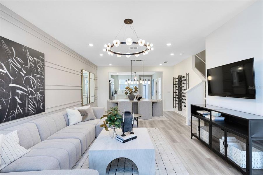 Furnished interior view inside a new home in EverBe, Orlando (Image 18).