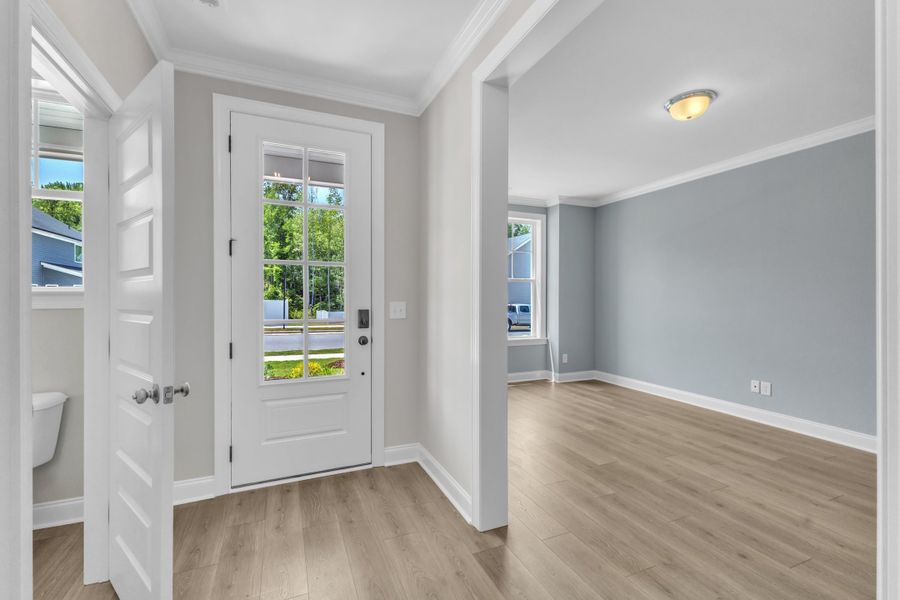 Representative unfurnished interior of a home built from the The Highland by RobuckHomes in Kennebec Crossing, Angier (Image 24). Representative unfurnished interior of a home built from the The Highland by RobuckHomes in Kennebec Crossing, Angier (Image 24).
