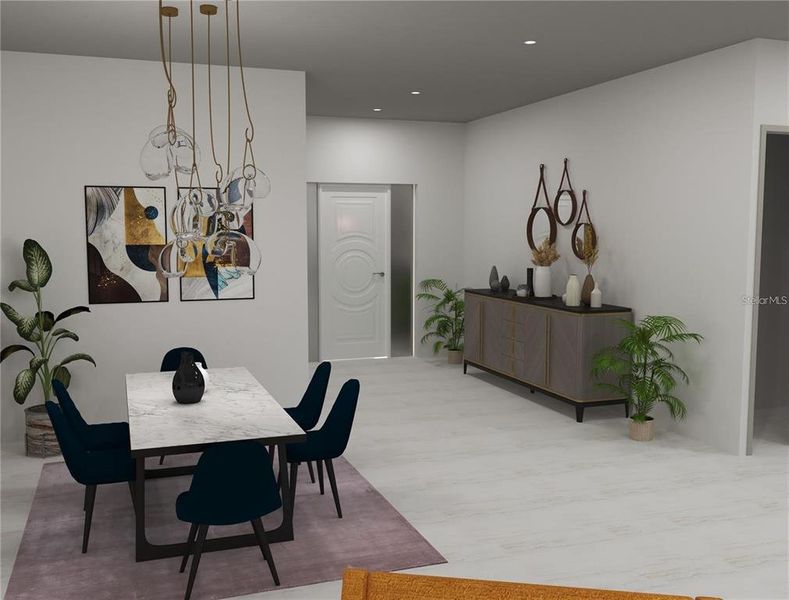 Furnished interior view inside a new home in , Kissimmee (Image 4).