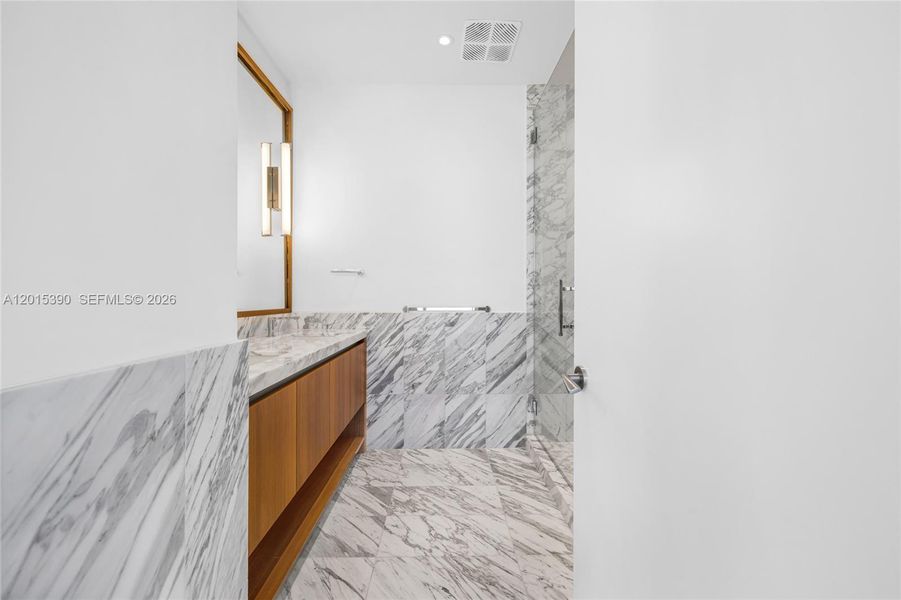 Furnished interior view inside a new home in , Miami (Image 12).