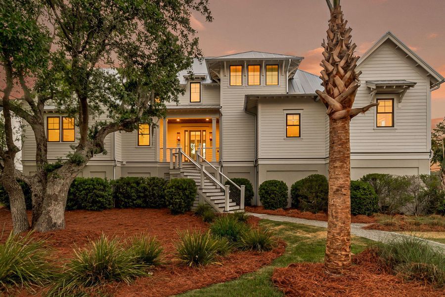 Front exterior of a new home in Daniel Island Park, Charleston, SC, highlighting curb appeal (Image 26).