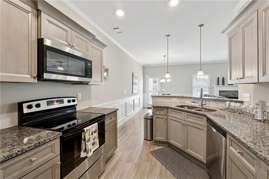 Furnished interior view inside a new home in , Cartersville (Image 15).