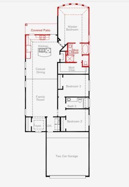 2D floor plan layout of this home in , Richmond, TX (Image 3).