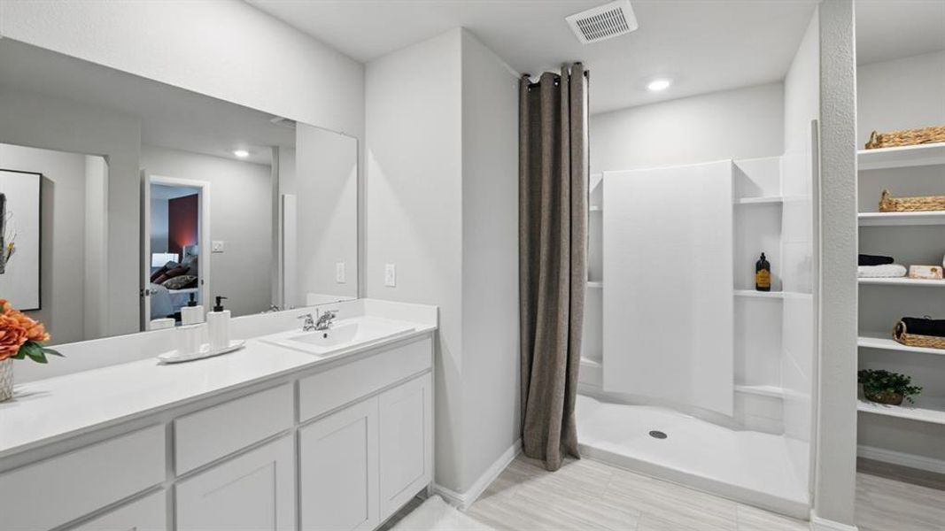 Furnished interior view inside a new home in Lonestar at Liberty Trails, Fort Worth (Image 26).