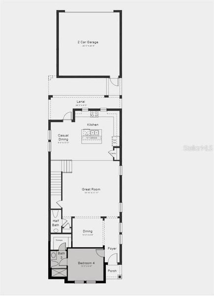 Structural options added: Bed 4 with full bath, and shower at bath 3.