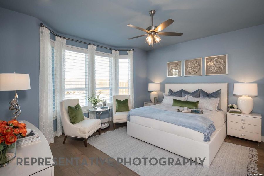 Furnished interior view inside a new home in Davis Ranch, San Antonio (Image 28). Furnished interior view inside a new home in Davis Ranch, San Antonio (Image 28).