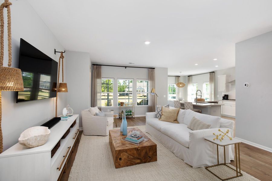 Furnished interior view inside a new home in Sweetgrass at Summers Corner, Summerville (Image 7).