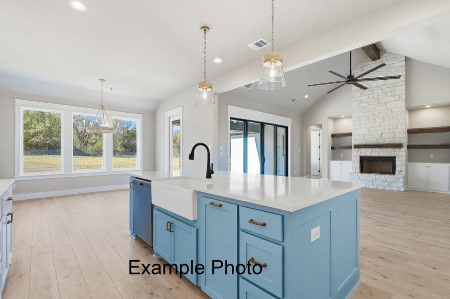 Furnished interior view inside a new home in Aledo Heights - Aledo ISD, Annetta South (Image 3).