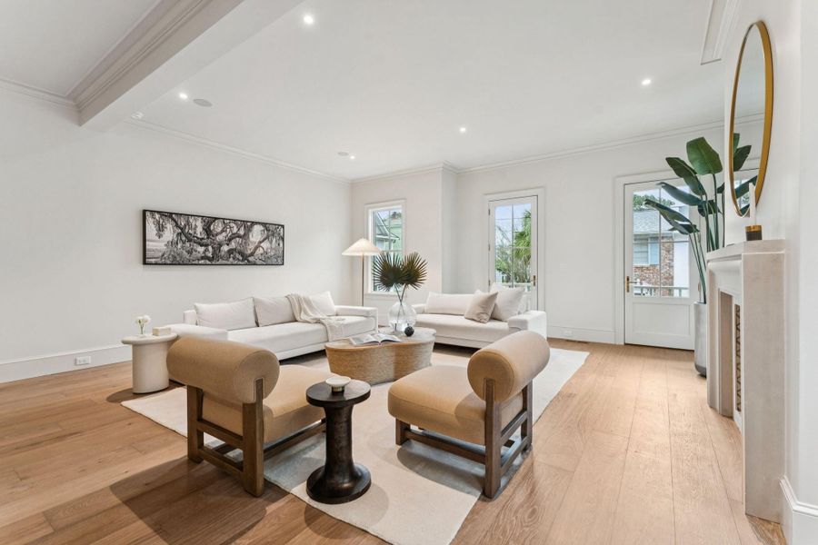 Furnished interior view inside a new home in , Charleston (Image 32).