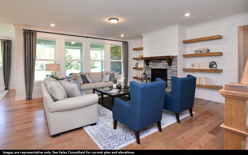 Furnished interior view inside a new home in Aden Woods, Fairview (Image 6).
