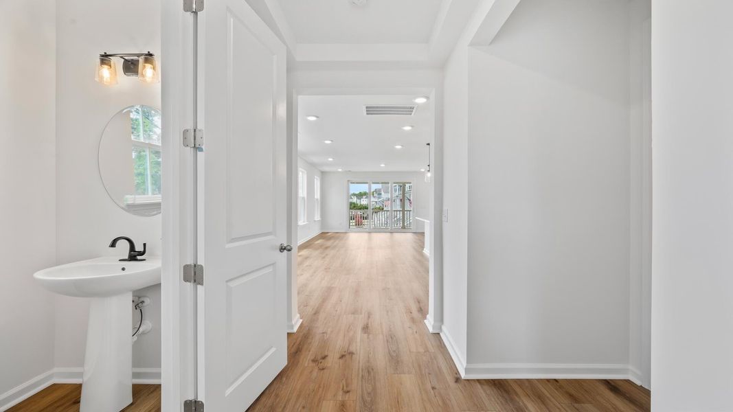 Furnished interior view inside a new home in Park Circle Single Family Homes, North Charleston (Image 10). Furnished interior view inside a new home in Park Circle Single Family Homes, North Charleston (Image 10).