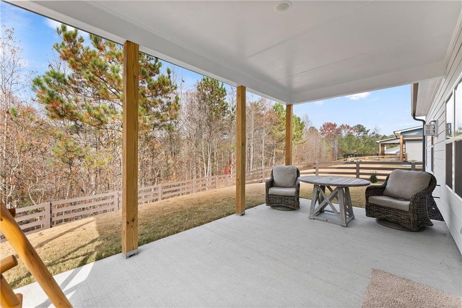Exterior details and patio area of a home in , Dawsonville (Image 27).