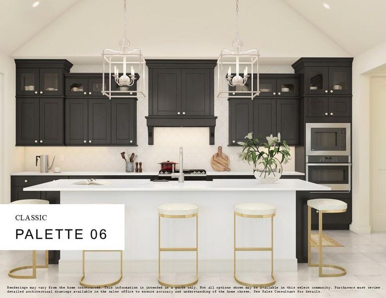 Classic Look Palette 6 Selection Sheet (*Artist rendering used for illustration purposes only.) Classic Look Palette 6 Selection Sheet (*Artist rendering used for illustration purposes only.)