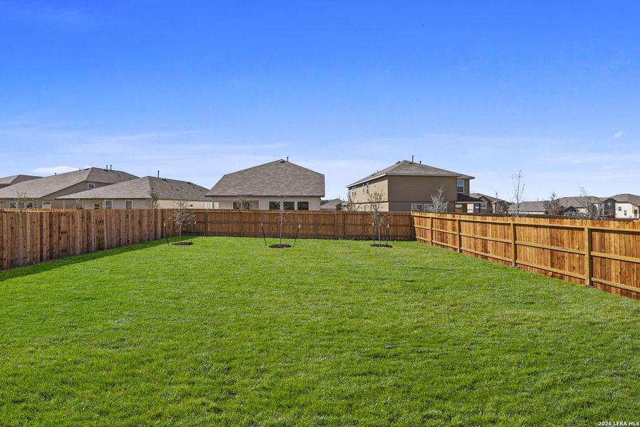 Exterior details and patio area of a home in Riverstone at Westpointe, San Antonio (Image 3).