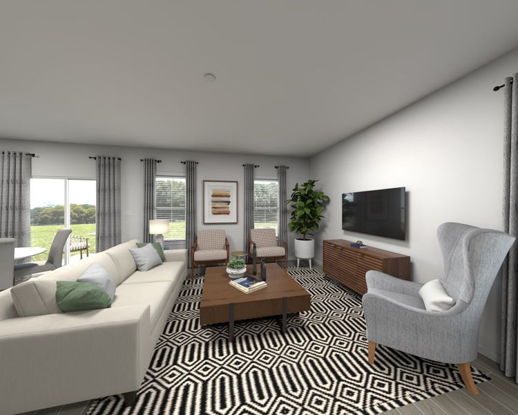 Furnished interior view inside a new home in Parkside at Shearwater, St. Augustine (Image 5).