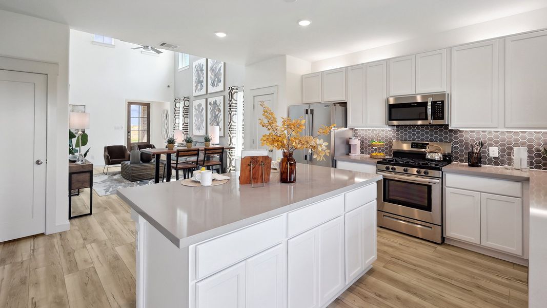 Representative furnished interior of a home built from the Latitude by DRB Homes in Bel Air Village, Sherman (Image 8).