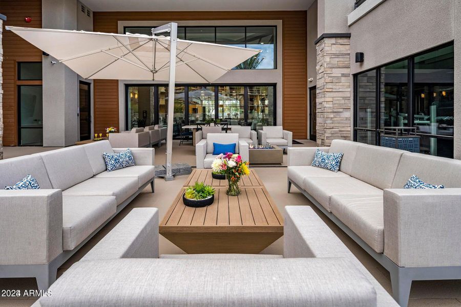 Community outdoor lounge