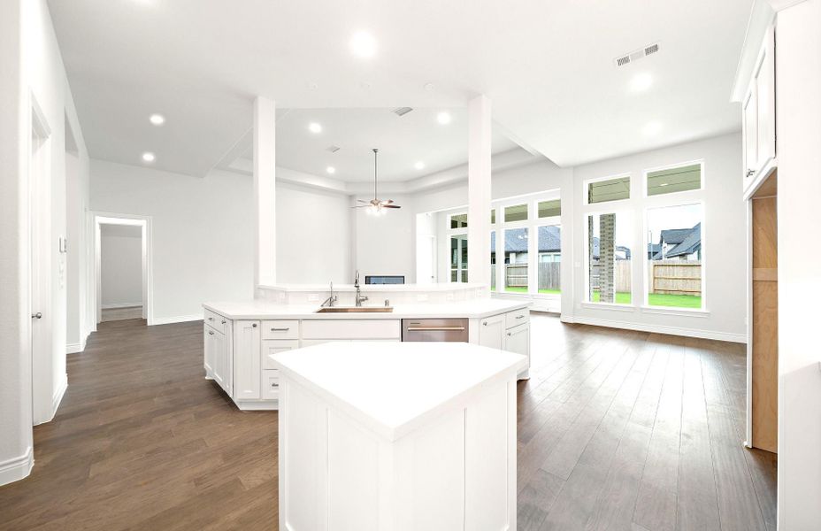 Furnished interior view inside a new home in Audubon 60', Magnolia (Image 12).