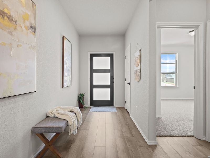 Furnished interior view inside a new home in Hannah Heights, Seguin (Image 6).