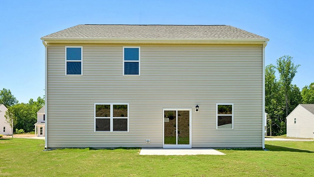 Representative exterior details of a home built from the Hanover by D.R. Horton in Olive Branch, Clayton (Image 3).