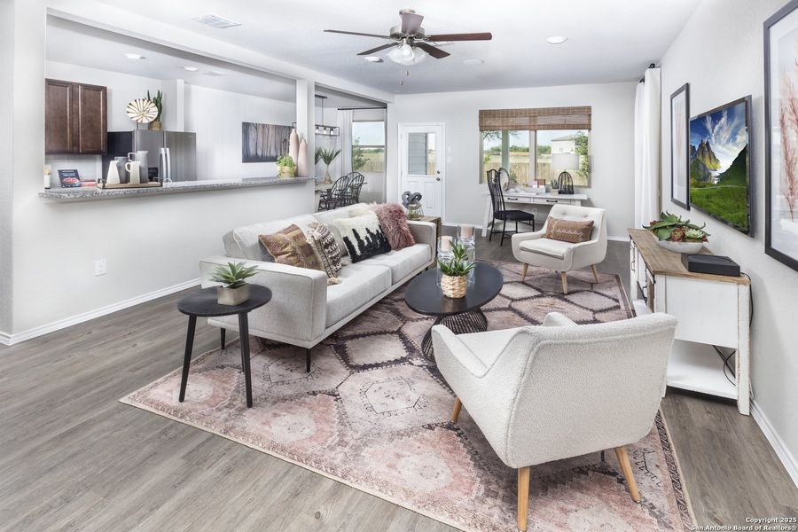 Furnished interior view inside a new home in Blue Ridge Ranch, San Antonio (Image 8).