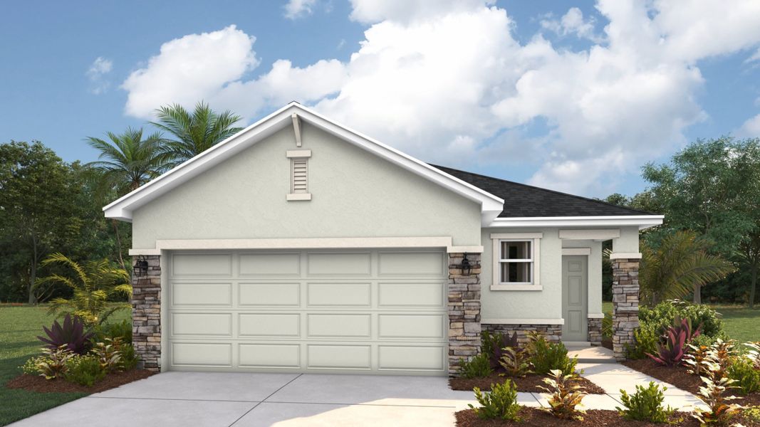 Representative exterior photo of a completed home built from the Allex by D.R. Horton in Oakfield Trails, Parrish, FL (Image 20).