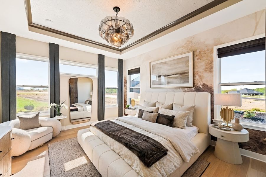 Furnished interior view inside a new home in Hidden Fields, Hoschton (Image 14).