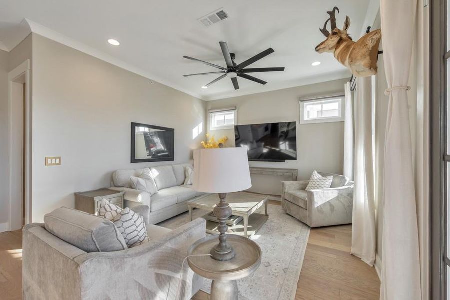 Furnished interior view inside a new home in , Woodstock (Image 47).