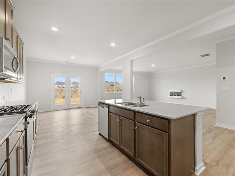 Furnished interior view inside a new home in Lost Creek, Dallas (Image 8).
