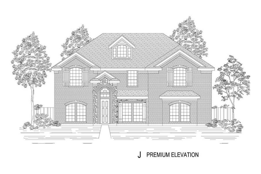 Representative rendering of the exterior for the Stonehaven 2R by First Texas Homes (Image 18).