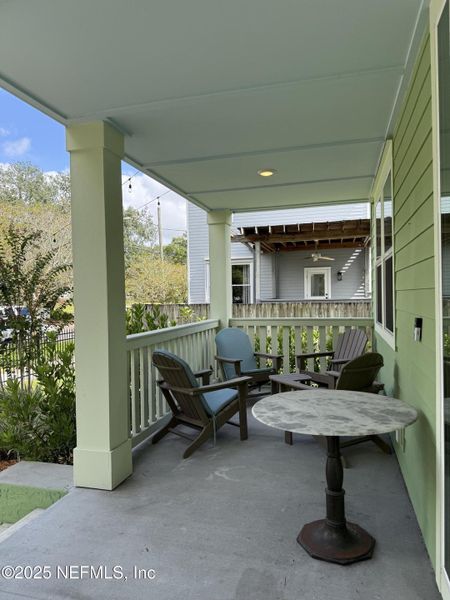 Exterior details and patio area of a home in , Jacksonville (Image 1).