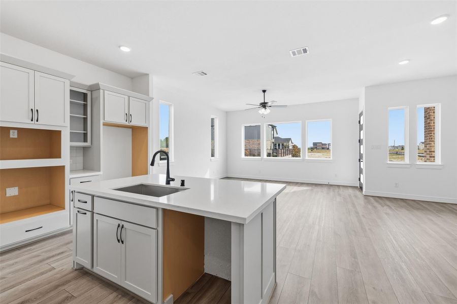 Furnished interior view inside a new home in Bridgeland Central, Cypress (Image 6).