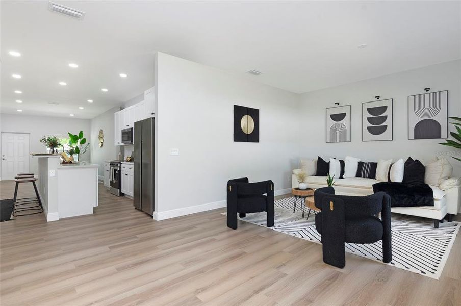 Furnished interior view inside a new home in , St. Petersburg (Image 12).