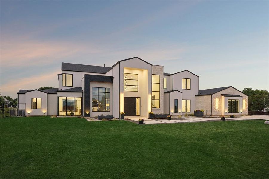 Front exterior of a new home in , Southlake, TX, highlighting curb appeal (Image 24).