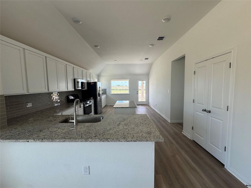 Furnished interior view inside a new home in Village at Three Oaks, Seguin (Image 5).