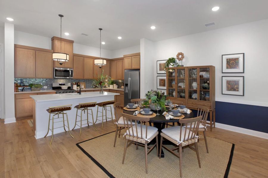 Representative furnished interior of a home built from the Emberly by Drees Custom Homes in Mosaic Townhomes, Celina (Image 8). Representative furnished interior of a home built from the Emberly by Drees Custom Homes in Mosaic Townhomes, Celina (Image 8).