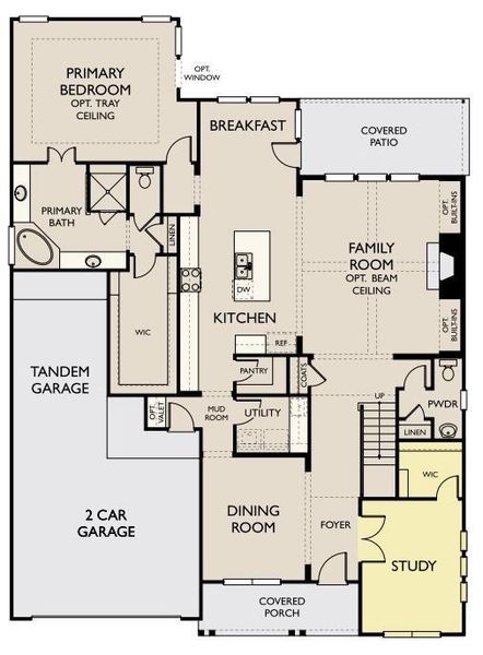 Hathaway Floorplan First Floor