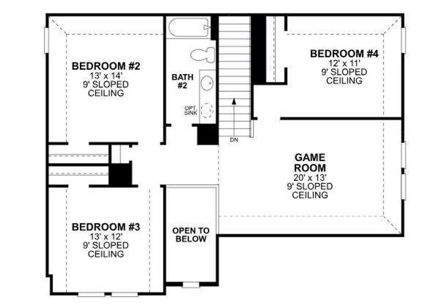 2D floor plan layout of this home in Lilyana, Celina, TX (Image 3). 2D floor plan layout of this home in Lilyana, Celina, TX (Image 3).